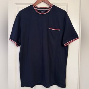 Ben Sherman Men’s Navy Trim Pocket T-Shirt Size Large